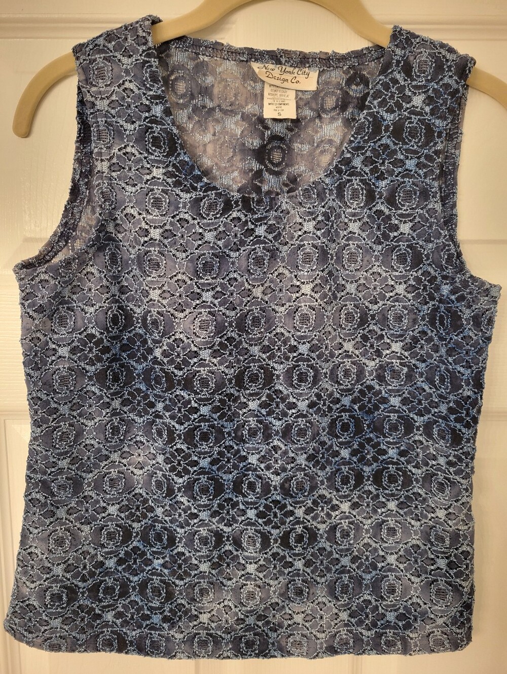 Y2K New York City Design Co. Blue Sleeveless Top